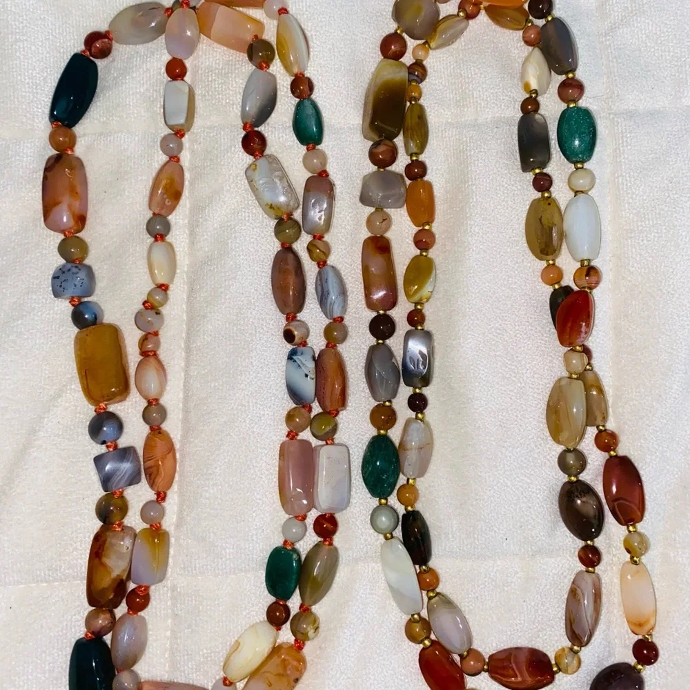 Vintage Glass Quartz/ crystals necklaces